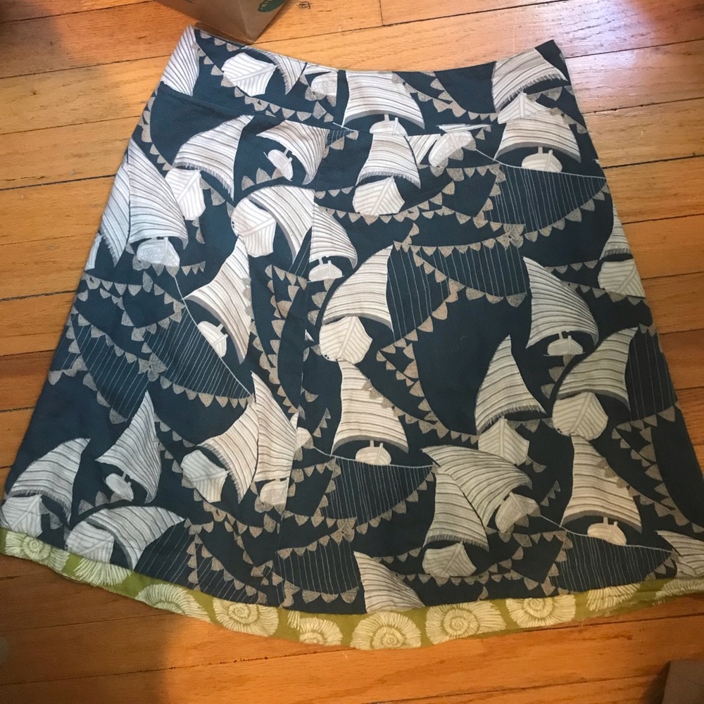 Reversible Nautical Skirt
